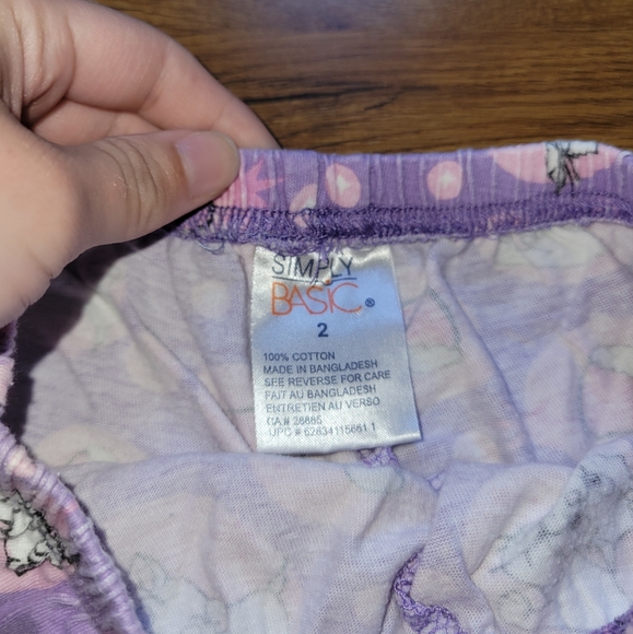 Simply Basic Cartoon Cat Toddler PJ Pants - Picture 2 of 3